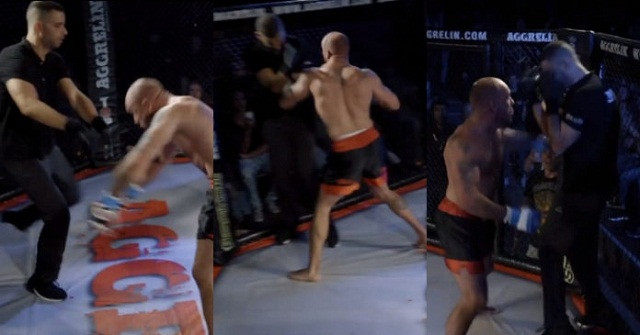 Võ sĩ MMA nổi điên đấm thẳng mặt trọng tài