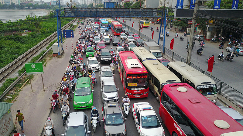 Giao thông cửa ngõ phía nam thủ đô rối loạn ngày cuối kỳ nghỉ lễ