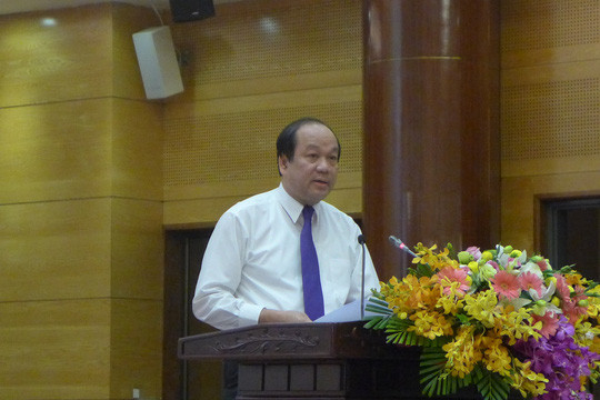 Bộ trưởng, Chủ nhiệm Văn phòng Chính phủ Mai Tiến Dũng cho biết Phó Thủ tướng Thường trực Trương Hoà Bình đã có chỉ đạo Bộ Công an vào cuộc vụ cá chết số lượng lớn bất thường ở Hồ Tây. Ảnh: Bảo Trân