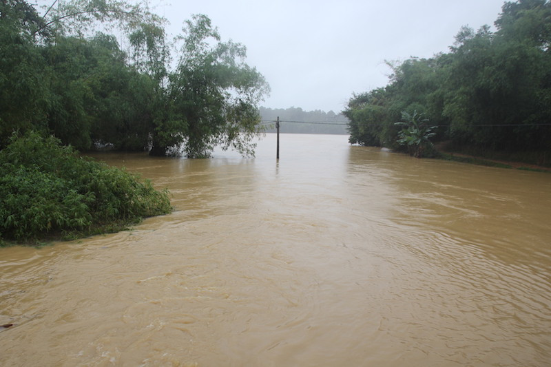 Mưa đã giảm nên hồ chứa Vực Mấu sẽ không xả lũ trong sáng nay.