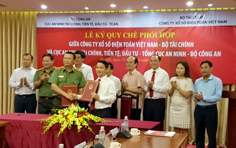 Ngành công an sẽ xử lý các vấn đề liên quan tới rửa tiền, gian lận thương mại trong lĩnh vực kinh doanh xổ số điện toán. Ảnh: L.V.