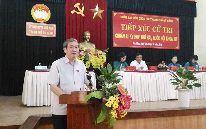 Ông Đinh Thế Huynh tiếp xúc cử tri Đà Nẵng sáng ngày 4/10