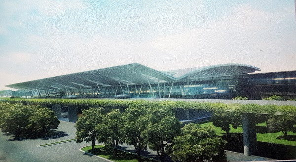 Mô hình nhà ga hình cánh hải âu 