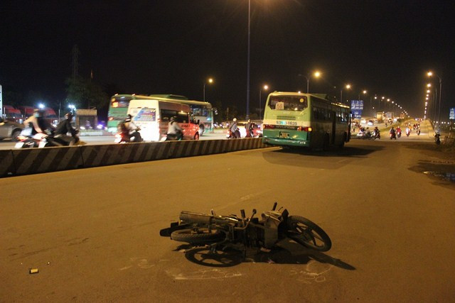 Hiện trường tai nạn.