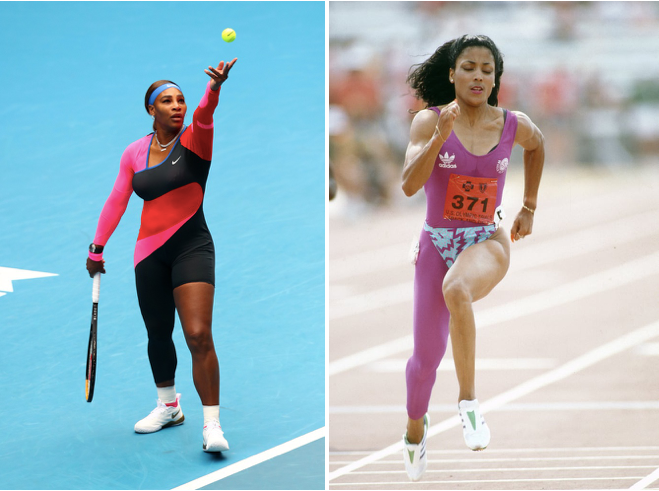 Trang phục của Serena lấy cảm hứng từ Griffith-Joyner