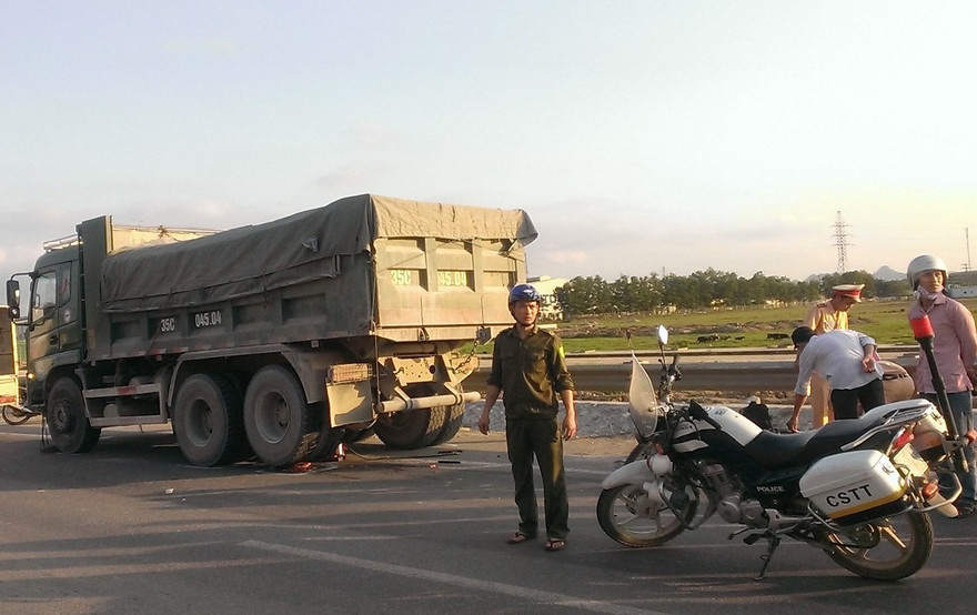 Hiện trường vụ tai nạn. Ảnh: MĐ