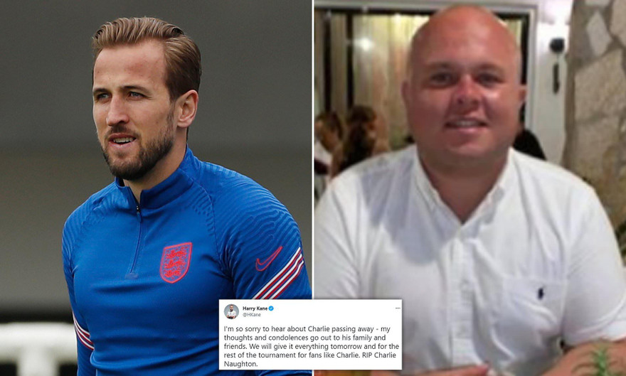 Harry Kane (trái) và Charlie Naughton (phải). 