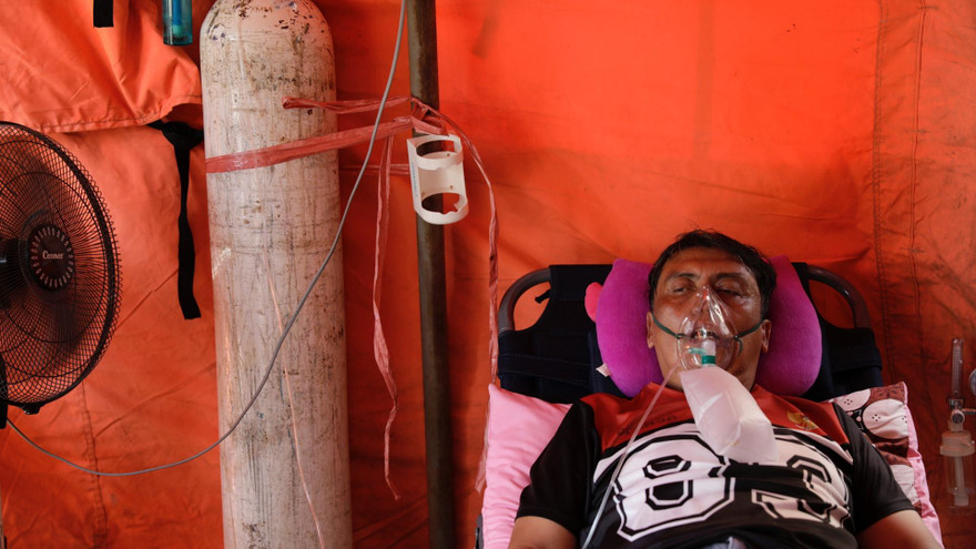 Các bệnh viện ở Indonesia hiện đang trong tình trạng quá tải. Ảnh: CGTN