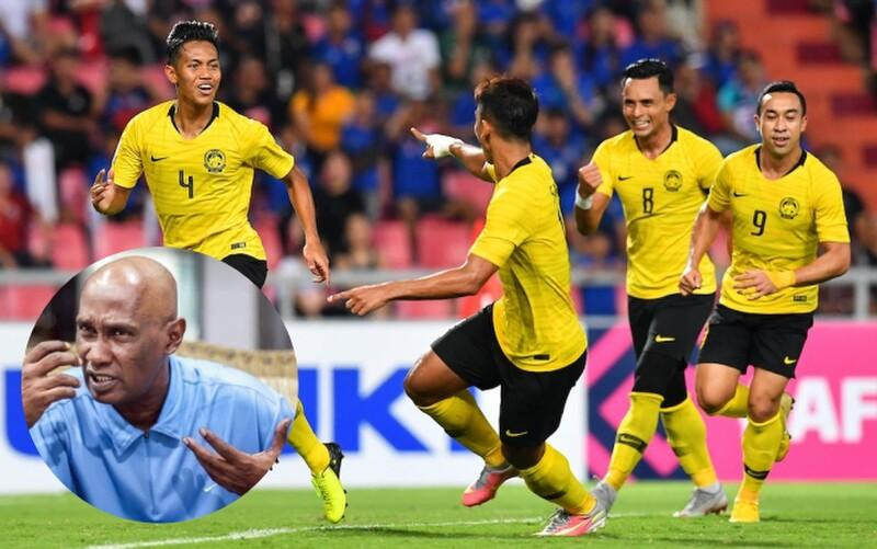 Huyền thoại Khalid Ali động viên tinh thần các cầu thủ Malaysia trước cuộc tái đấu với Việt Nam