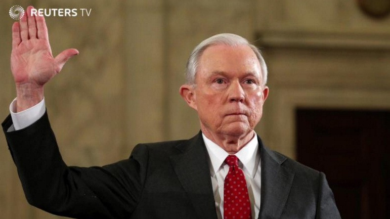 Tân Bộ trưởng Bộ Tư pháp Mỹ Jeff Sessions.