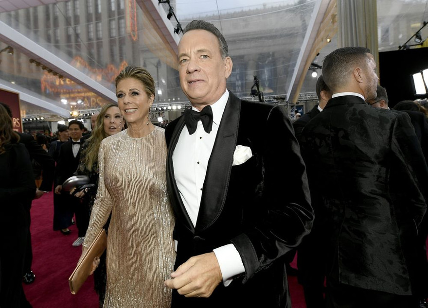 Vợ chồng Tom Hanks - Rita Wilson. Ảnh: Getty.