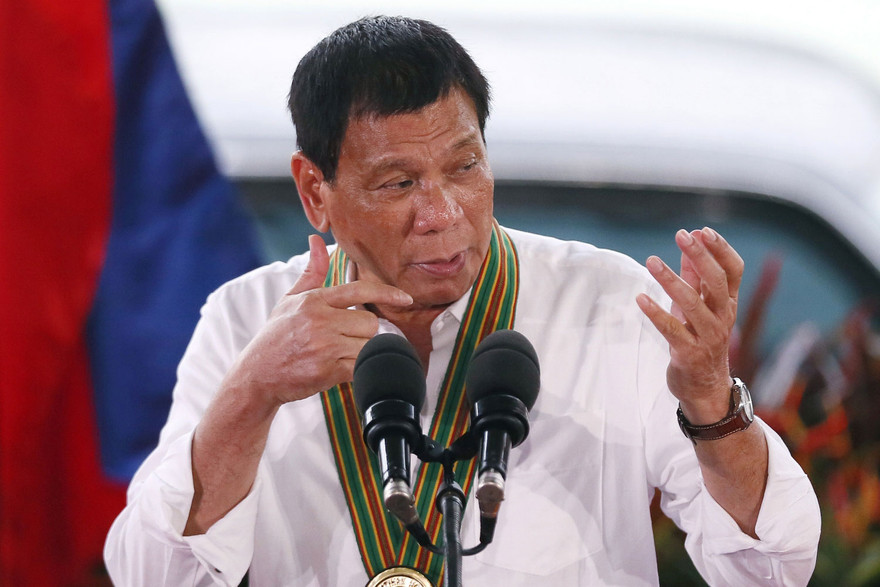 Tổng thống Philippines Rodrigo Duterte. Ảnh: AP