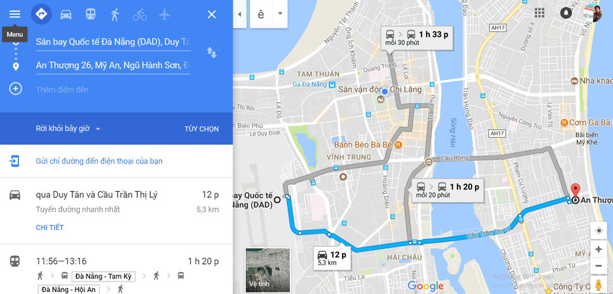 Quảng đường từ Sân bay Đà Nẵng về đường An Thượng 26 chỉ dài hơn 5km nhưng tài xế hãng Hải Vân thu 700.000 đồng của du khách