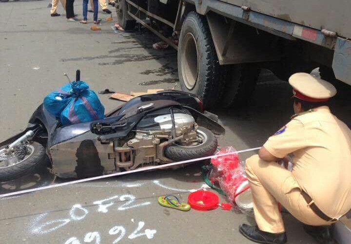 Chiếc xe tải gây tai nạn