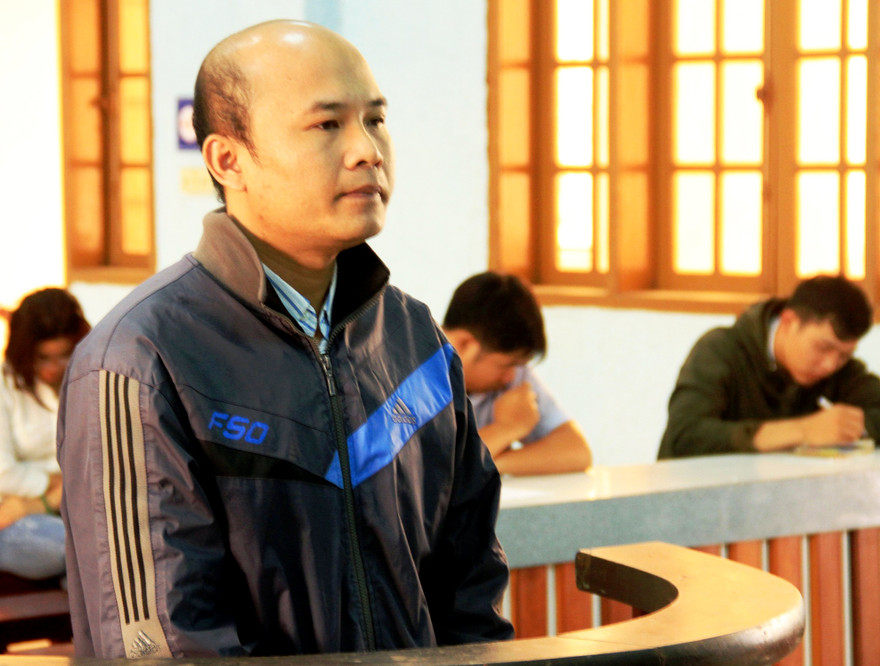 Bị cáo Trần Quốc Khải trước vành móng ngựa