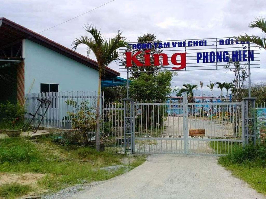 Trung tâm Vui chơi - Bơi lội King Phong Hiền, nơi xảy ra vụ tai nạn đuối nước đau lòng. 