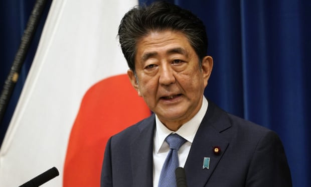 Ông Abe phát biểu chiều 28/8. Ảnh: AP