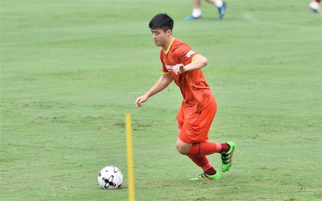Duy Mạnh sẵn sàng cho vòng loại World Cup ảnh Anh Tú