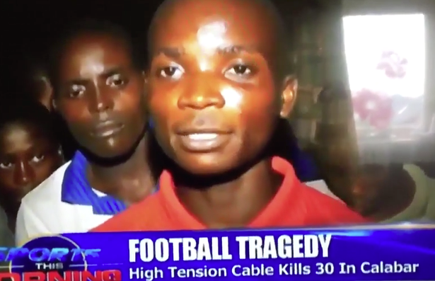 Một người may mắn sống sót kể lại vụ việc trên truyền hình.