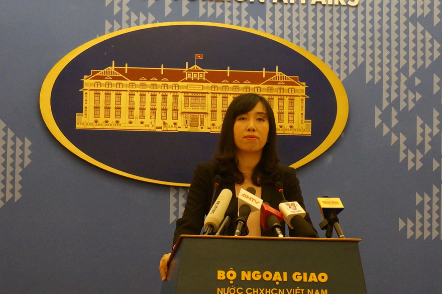 Phát ngôn Bộ Ngoại giao Việt Nam Lê Thị Thu Hằng. Ảnh: Thu Loan
