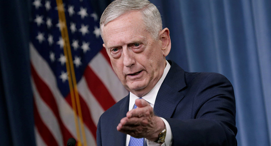 Bộ trưởng Quốc phòng Mỹ Jim Mattis. Ảnh: Sputnik