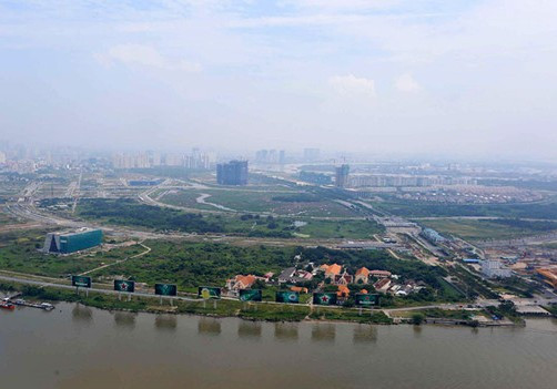 một góc khu đô thị mới Thủ Thiêm