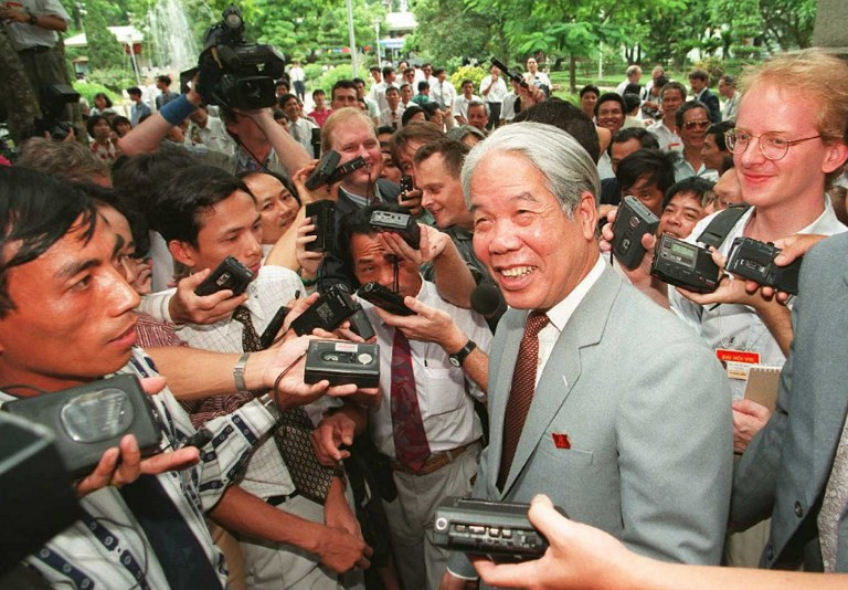Nguyên Tổng Bí thư Đỗ Mười. Ảnh: AFP