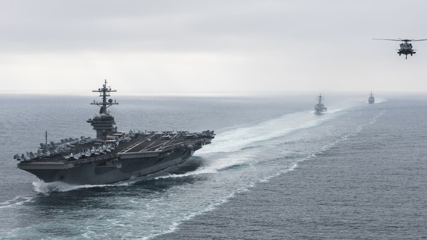 Tàu sân bay USS Theodore Roosevelt. Ảnh: RT