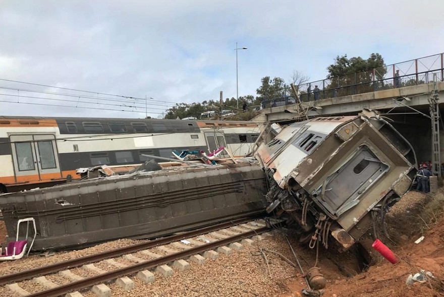 Hiện trường vụ tai nạn. Ảnh: Reuters