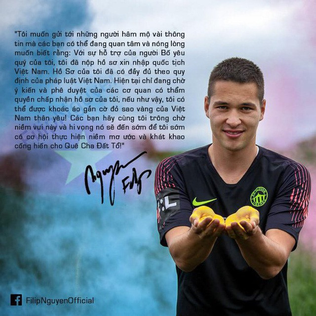 Filip Nguyễn sắp khoác áo đội tuyển Việt Nam?