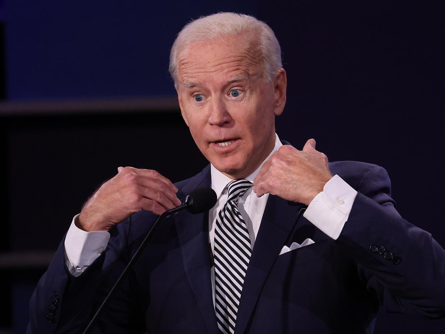 Ông Joe Biden trong buổi tranh luận ngày 29/9. Ảnh: Getty