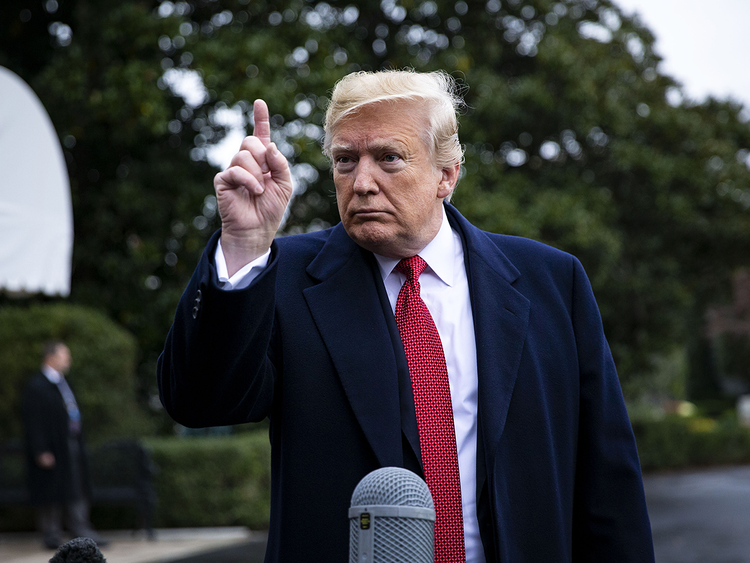 Tổng thống Trump. Ảnh: Bloomberg