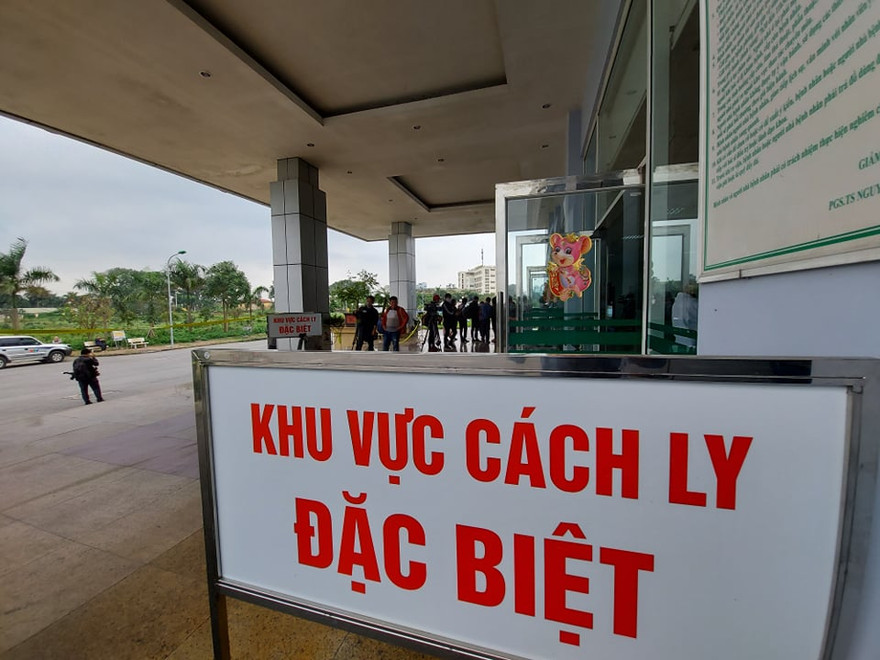 Khu vực cách ly đặc biệt ở Bệnh viện Nội Tiết. Ảnh: M.Đ
