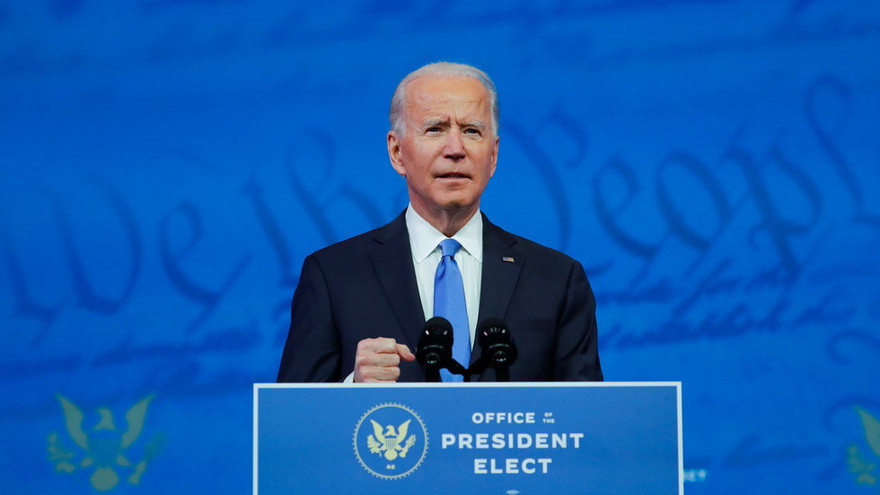 Ông Biden phát biểu ngày 14/12. Ảnh: Reuters