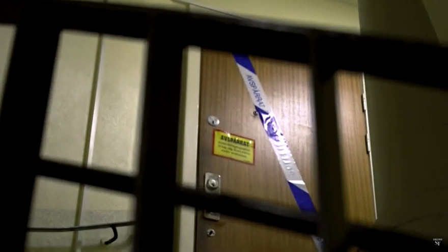 Cánh cửa dẫn vào căn hộ của hai mẹ con. Ảnh chụp màn hình