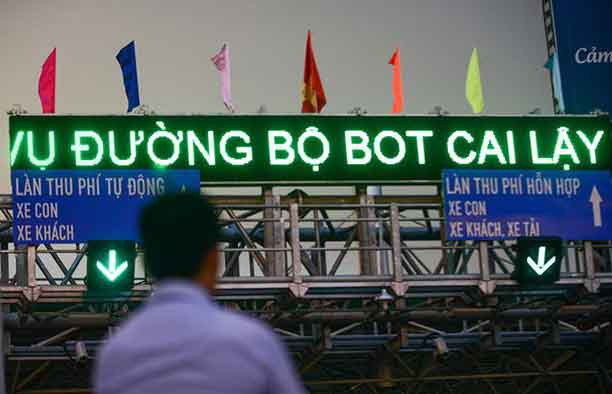 Trạm BOT Cai Lạy đã được dịch chuyển so với dự kiến ban đầu. Ảnh: Zing