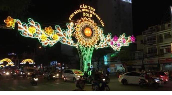 Đường đèn nghệ thuật thành phố Cần Thơ 