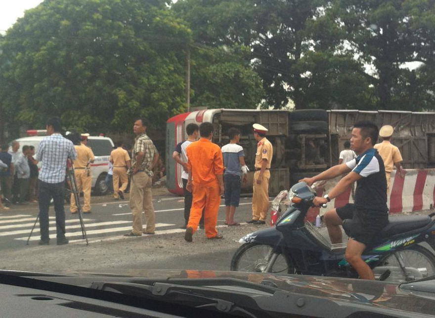 Hiện trường vụ tai nạn. Ảnh: CTV Nguyễn Tú