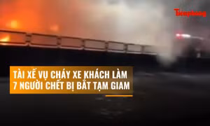 Bắt tài xế vụ cháy xe khách làm 7 người tử vong