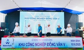 Khởi công khu công nghiệp Đồng Văn V, tổng mức đầu tư trên 2.900 tỷ đồng