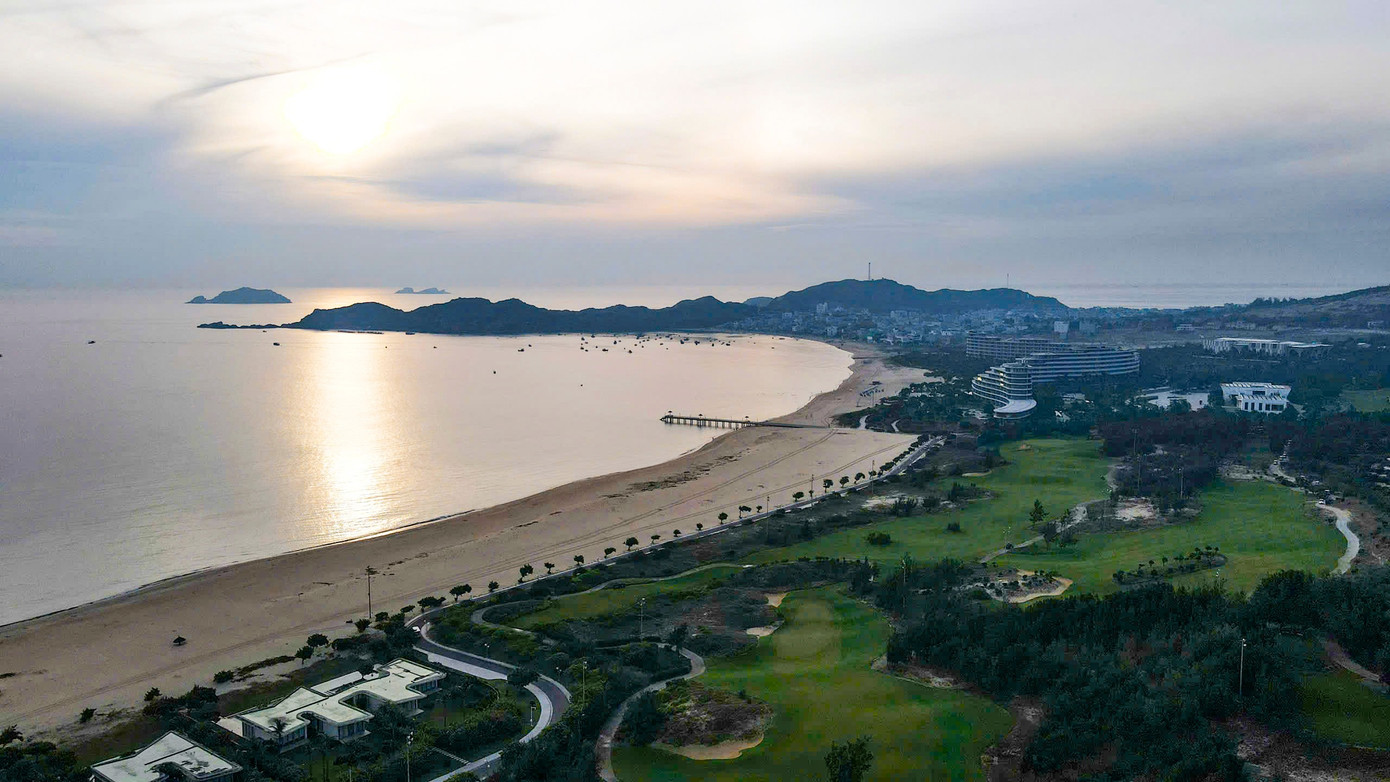 FLC Golf Links Quy Nhon Course overlooking Nhon Ly fishing village. nhon-ly.jpg