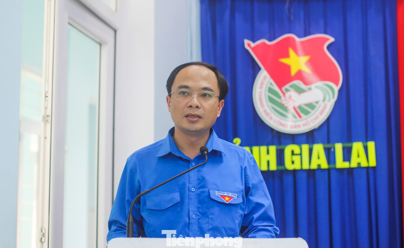 Anh Đỗ Đức Thanh – Phó Bí thư Thường trực Tỉnh Đoàn Gia Lai phát biểu. Ảnh: Trương Định tp-d4.jpg