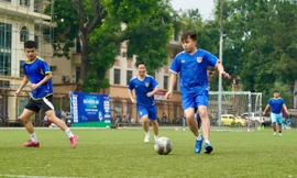 Giải bóng đá Tứ Hùng - Tiền Phong Champions lan toả tinh thần thể thao và trách nhiệm cộng đồng