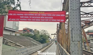 Cấm xe qua cầu Long Biên trong 2 tháng, người dân di chuyển thế nào?