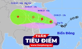 TIÊU ĐIỂM: Áp thấp nhiệt đới ở Biển Đông có thể sắp thành bão số 6, dự báo đổ bộ vào đâu?