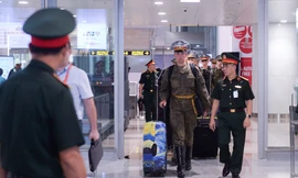 Đoàn quân nhân của Nga đến Hà Nội, chuẩn bị tham gia diễu binh 2/9