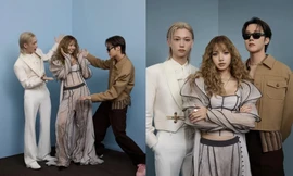 Khoảnh khắc Felix của Stray Kids, Lisa của BLACKPINK và J-Hope của BTS bên nhau 'dậy sóng' cõi mạng