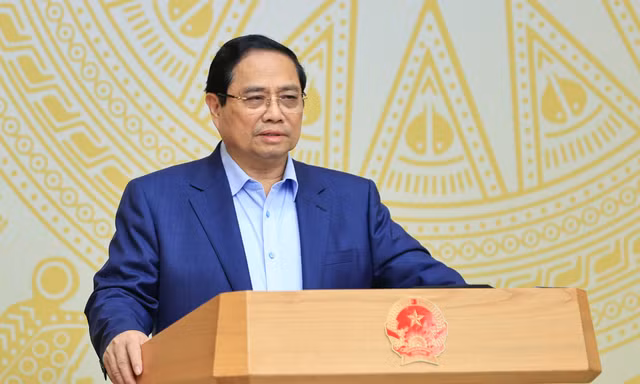 Thủ tướng Phạm Minh Chính phát biểu. Ảnh: VGP