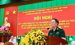 Cử tri tín nhiệm Đại tướng Nguyễn Trọng Nghĩa tham gia ứng cử đại biểu Quốc hội khóa XVI