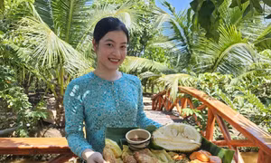 Bánh xèo sầu riêng và bánh khọt mít trứ danh ở cù lao Thới Sơn